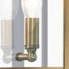 Princeton 2 Light 14 inch Antique Brass Outdoor Wall Lantern