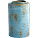 Brussels Blue Glaze Planter, Medium