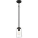 Crosspoint 1 Light 5 inch Espresso Outdoor Pendant