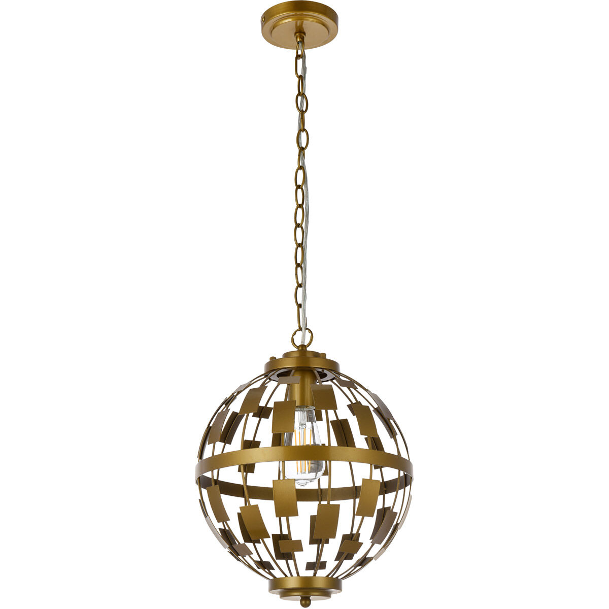 Levante 1 Light 12 inch Brass Pendant Ceiling Light