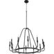 Marquee 12 Light 37 inch Noir Chandelier Ceiling Light