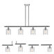 Ballston Cobbleskill LED 48 inch Polished Chrome Island Light Ceiling Light in Clear Glass, Ballston