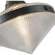 Willard 1 Light 13.5 inch Urban Bronze Pendant Ceiling Light in Clear Prismatic Glass