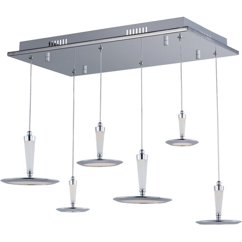 Hilite LED 12.5 inch Polished Chrome Multi-Light Pendant Ceiling Light