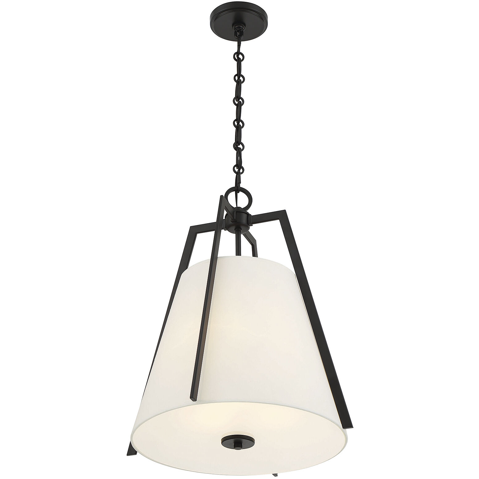 Mansfield 3 Light 18 inch Matte Black Pendant Ceiling Light, Essentials