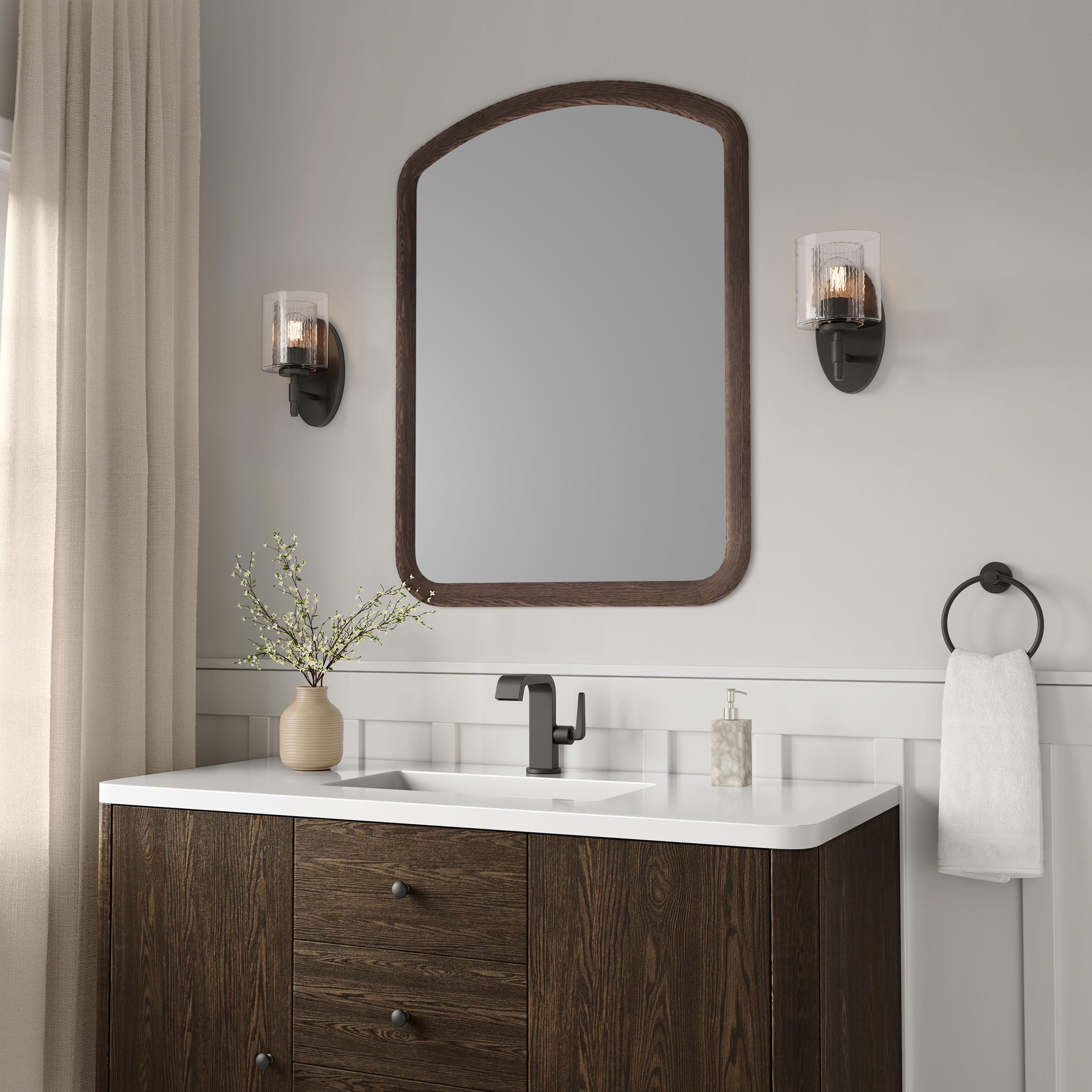 Solventa 1 Light 5.5 inch Matte Black Wall Sconce Wall Light