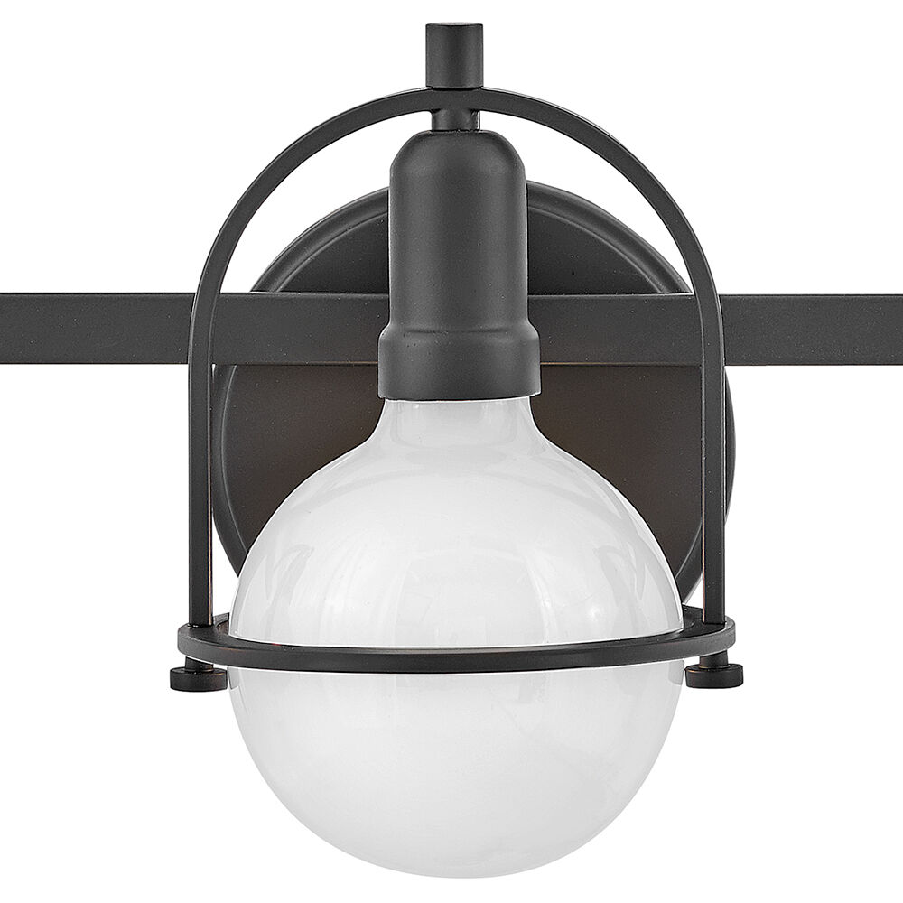 Somerset 3 Light 25 inch Black Vanity Light Wall Light