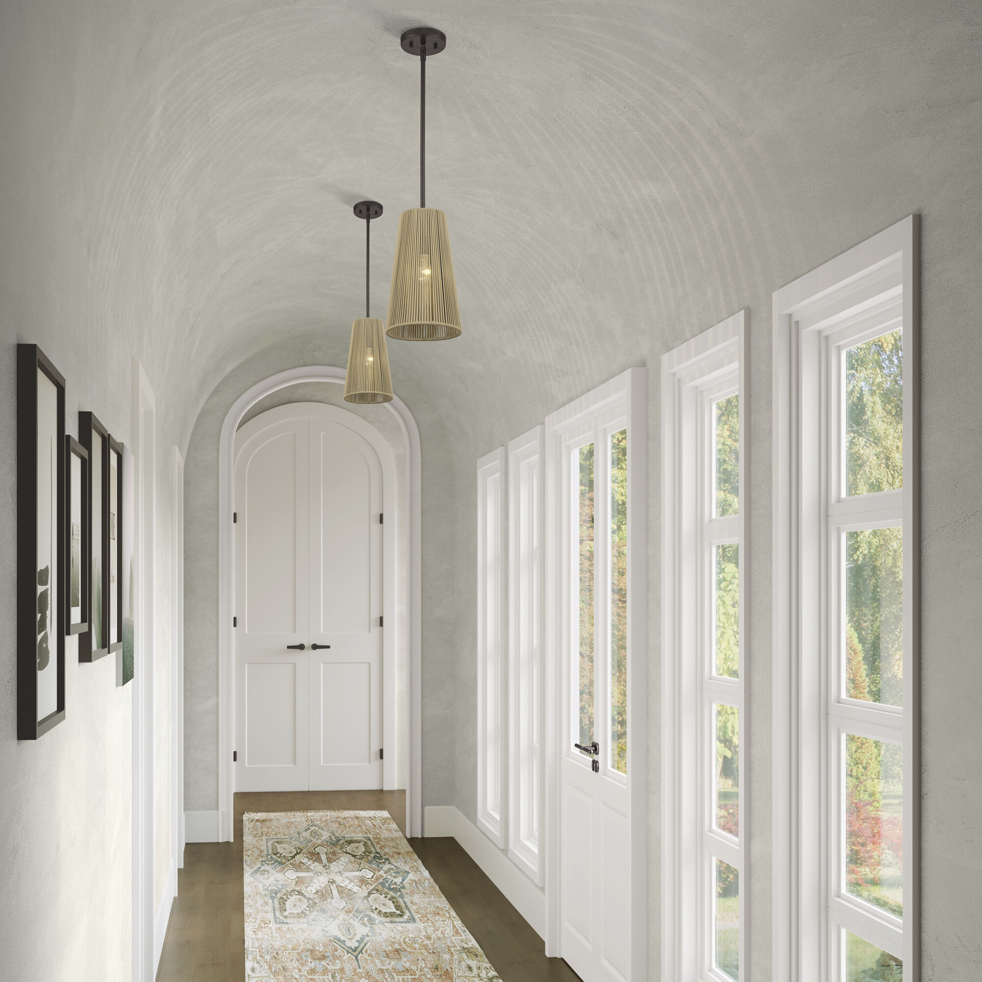 Florell 1 Light 8 inch English Bronze Pendant Ceiling Light