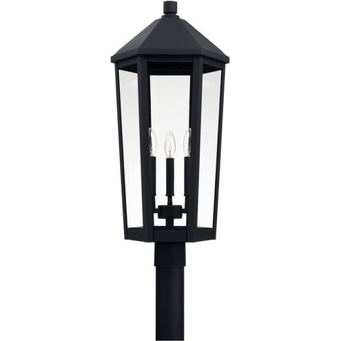 Ellsworth 3 Light 28 inch Black Outdoor Post Lantern