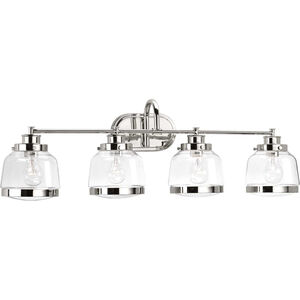 Judson 4 Light 36 inch Polished Nickel Bath Vanity Wall Light