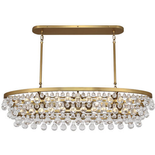 Bling 8 Light 19 inch Antique Brass Chandelier Ceiling Light