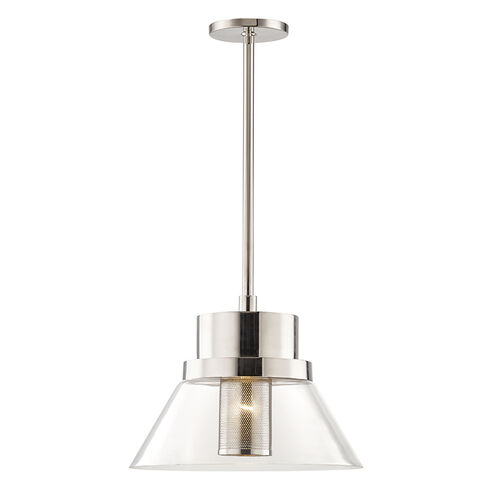 Paoli 1 Light 15.5 inch Polished Nickel Pendant Ceiling Light