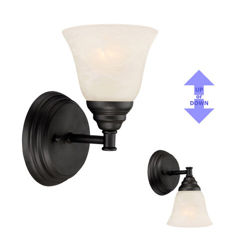 Kendall 1 Light 5 inch Oil Rubbed Bronze Wall Sconce Wall Light in Frosted