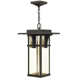 Manhattan LED 11 inch Oil Rubbed Bronze Outdoor Hanging Lantern