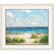 Waterside Collection Whitewash Distressed Wood With Ribbed Face Framed Art