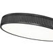 Stari LED 20.75 inch Matte Black Flush Mount Ceiling Light