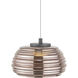 Haze LED 12.5 inch Black Pendant Ceiling Light in Espresso Copper