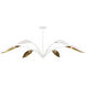 Yuriko 6 Light 66.75 inch Gesso White Chandelier Ceiling Light
