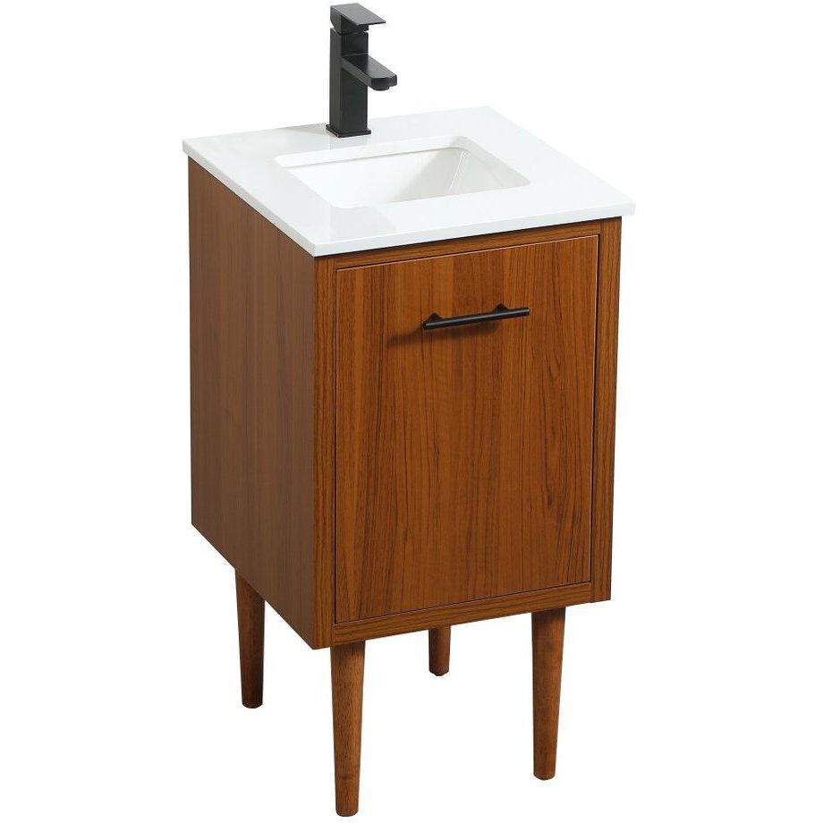 Cyrus 19 X 18 X 33.5 inch Teak Vanity Sink Set