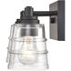 Pulsate 2 Light 13 inch Matte Black Vanity Light Wall Light