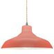 Radiance LED 13.5 inch Gloss Blush and Brushed Nickel Pendant Ceiling Light