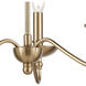 Wellsley 3 Light 18 inch Burnished Brass Chandelier Ceiling Light