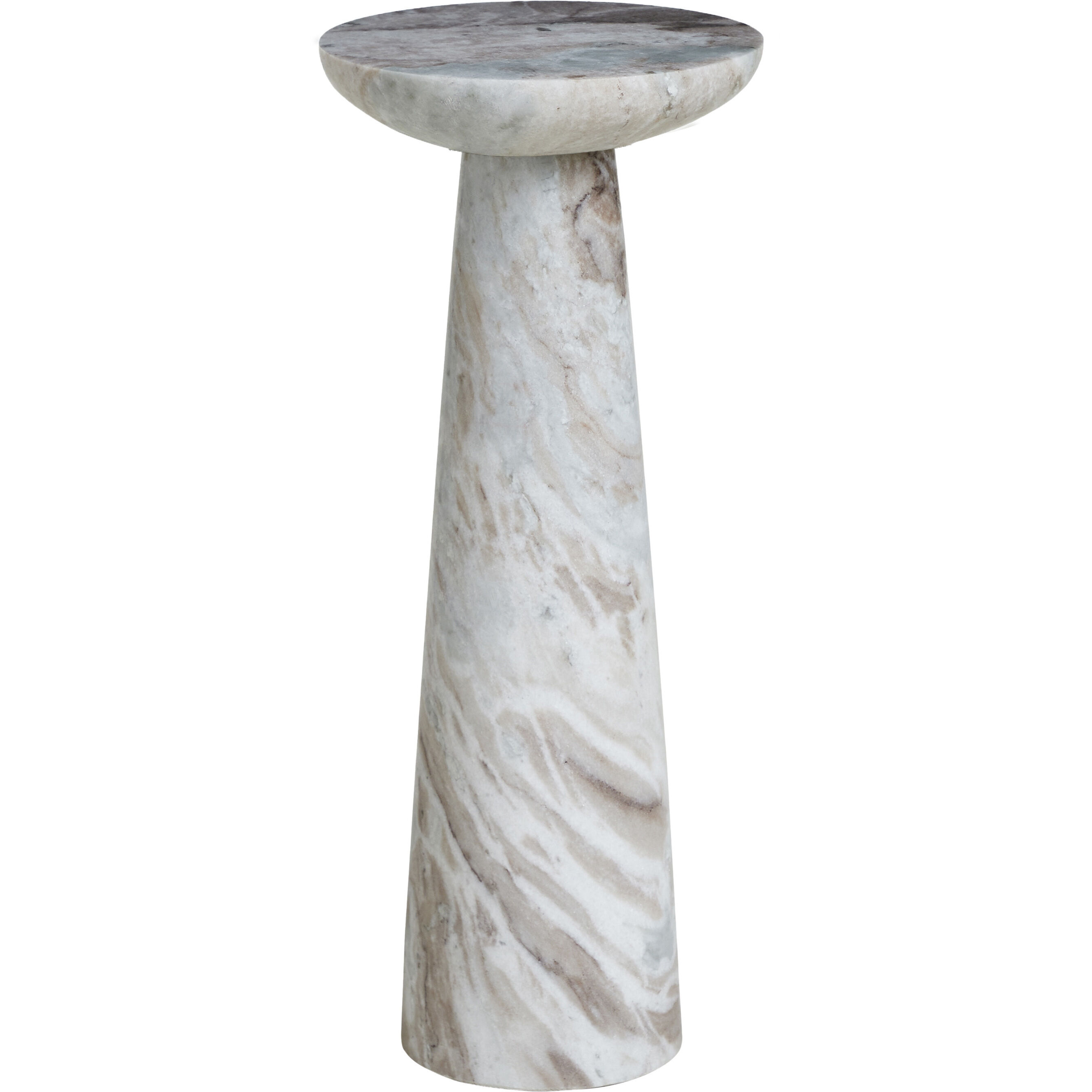 Mercura 22 X 8 inch Brown Marble Side Table