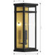 Briarlane 1 Light 14.5 inch Painted Legacy Brass and Dark Bronze Outdoor Wall Sconce