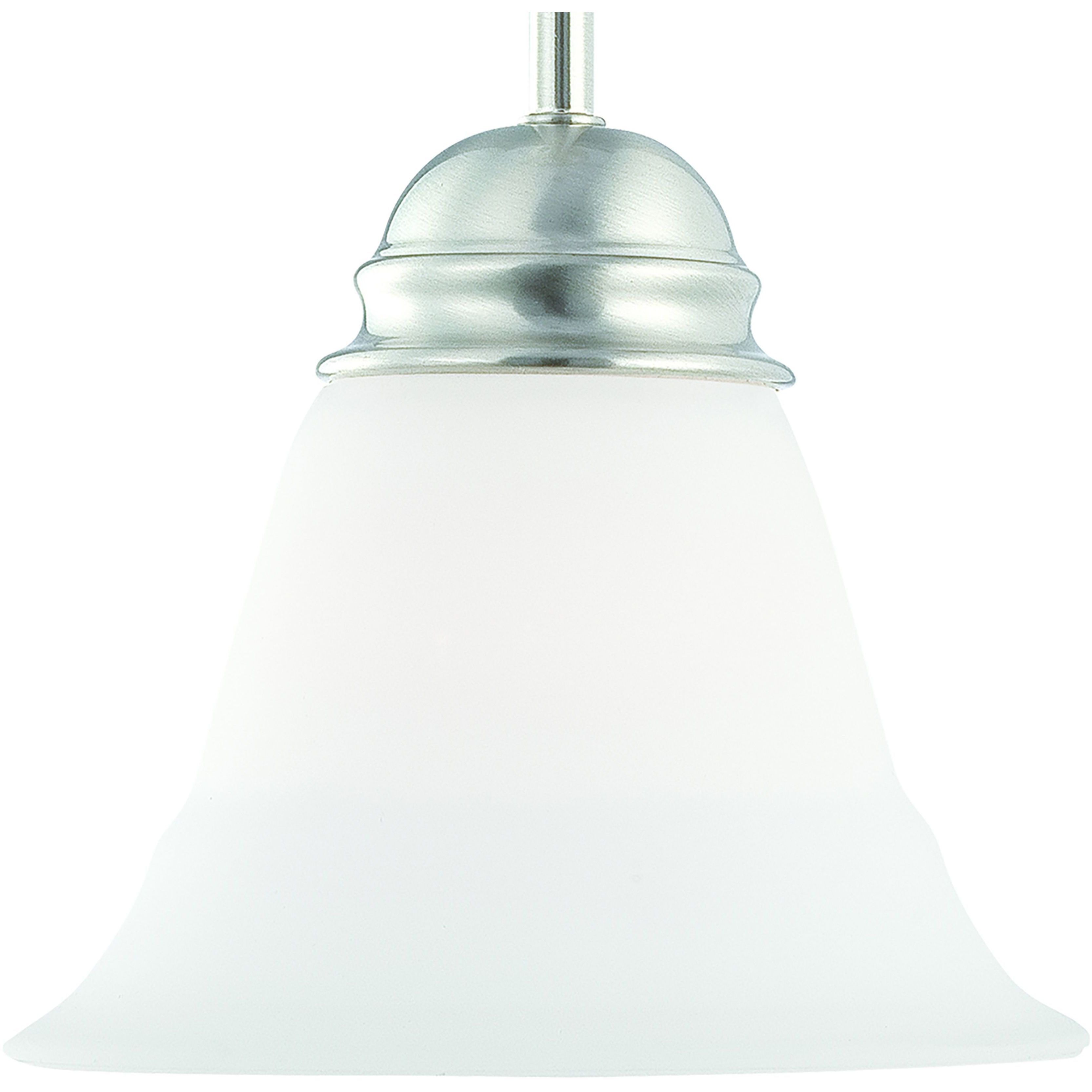 Bella 1 Light 7.25 inch Brushed Nickel Mini Pendant Ceiling Light