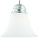 Bella 1 Light 7.25 inch Brushed Nickel Mini Pendant Ceiling Light