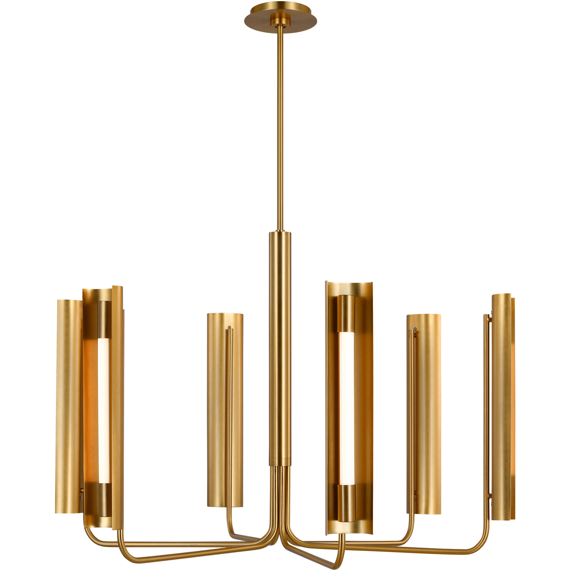 Kelly by Kelly Wearstler Carson LED 36.13 inch Burnished Brass Chandelier Ceiling Light