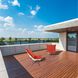 Alicante Coral Patio Scroll Puff Chair