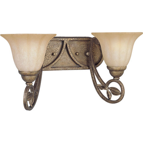 Le Jardin 2 Light 17 inch Biscay Crackle Bath Vanity Wall Light