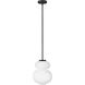 Nadia 1 Light 11 inch Black Pendant Ceiling Light