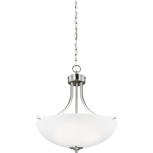 Geary 3 Light 18.63 inch Brushed Nickel Pendant Ceiling Light