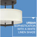 Hampton 3 Light 15 inch Buckeye Bronze Indoor Semi-Flush Mount Ceiling Light in Non-LED