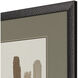 Strokes in Brown Brown and Beige and Neutral Framed Art