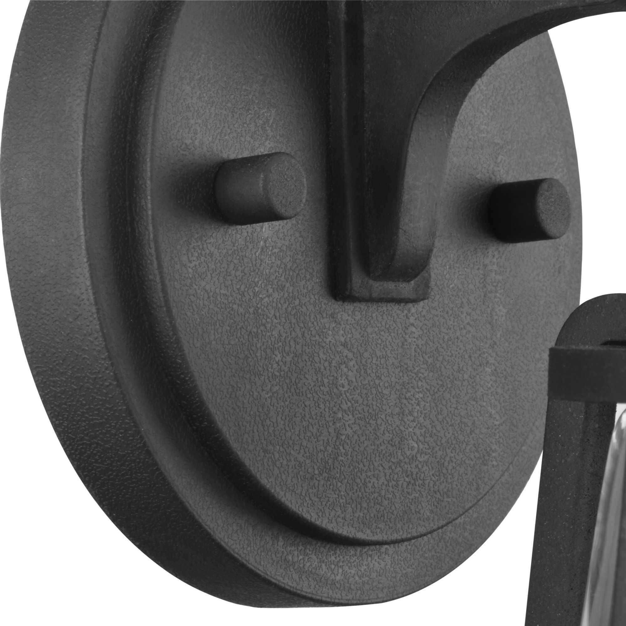 Benton Harbor 1 Light 10 inch Textured Black Outdoor Wall Lantern, with DURASHIELD, Small