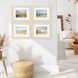 Waterside Collection Distressed Ivory Wood Framed Art