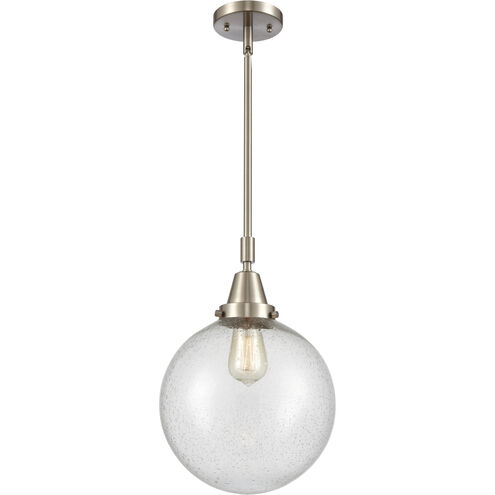 Downtown Urban Beacon 1 Light 10 inch Brushed Satin Nickel Mini Pendant Ceiling Light in Seedy