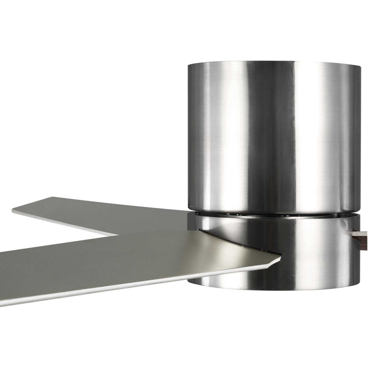 Chase 56 inch Brushed Nickel with Silver/American Walnut Blades Hugger Ceiling Fan, Progress LED