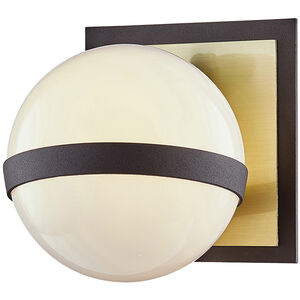 Ace 1 Light 6 inch Textured Bronze Brushed Brass Bath And Vanity Wall Light