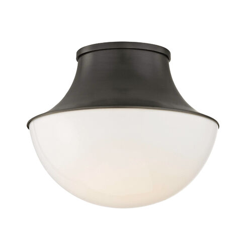 Lettie 1 Light 10.75 inch Old Bronze Flush Mount Ceiling Light, Small