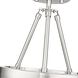 Aenon 3 Light 16.5 inch Pewter Semi-Flush Ceiling Light
