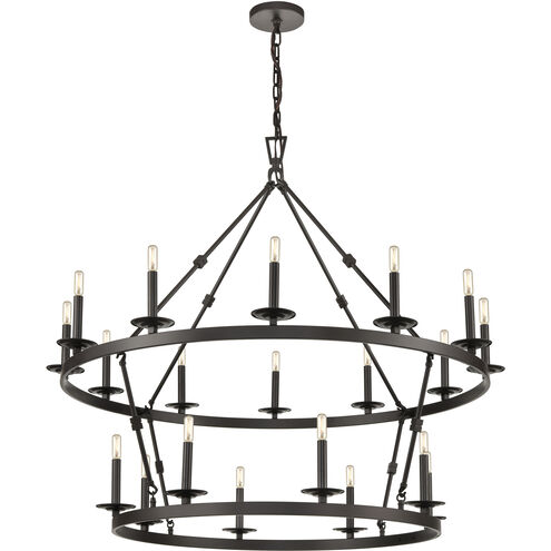 Castle 20 Light 47 inch Oil Rubbed Bronze Chandelier Ceiling Light