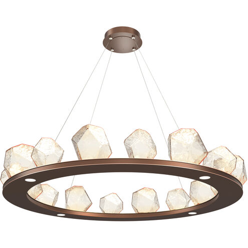 Gem LED 48.7 inch Burnished Bronze Chandelier Ceiling Light, Ring