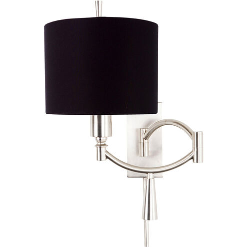 Ra 100 watt Satin Nickel Swing Arm Sconce Wall Light