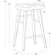 Dominic 26.5 inch Black Counter Stool