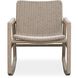 Sumba Oatmeal and Cerused Wheat Outdoor Rocking Chair