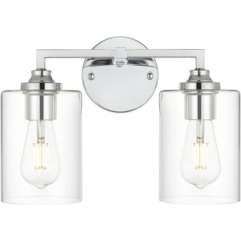 Mayson 2 Light 14 inch Chrome Bath Sconce Wall Light